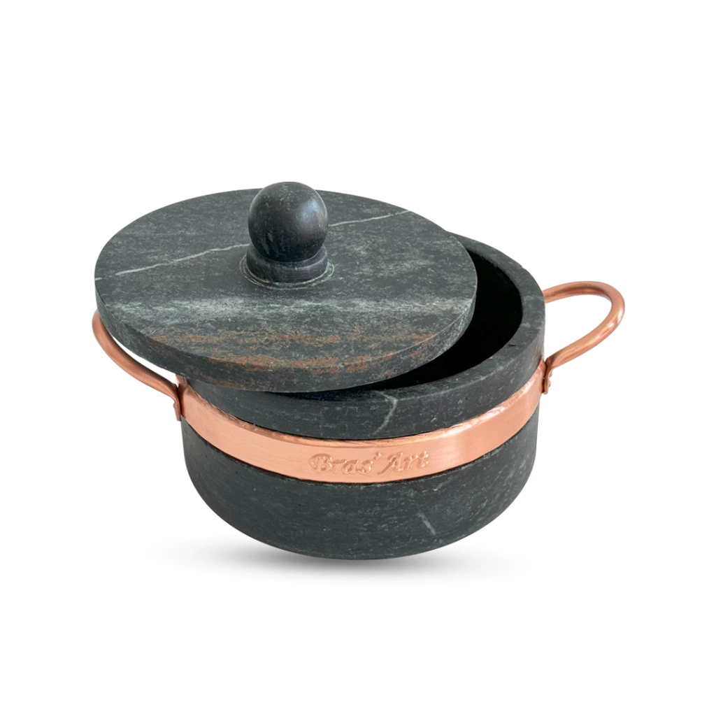 Panela De Pedra Sabão Reto 800 ml