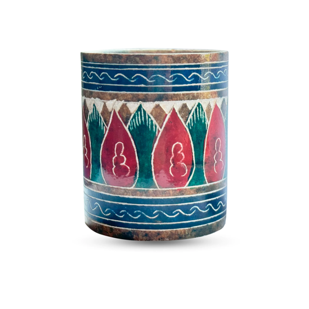 Copo Liso Bordado 250 ml de pedra sabão