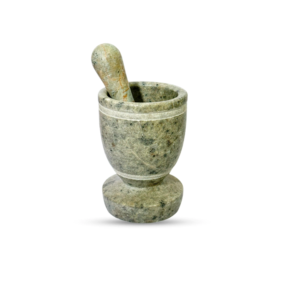 Pilão de pedra sabão miniatura decorativo