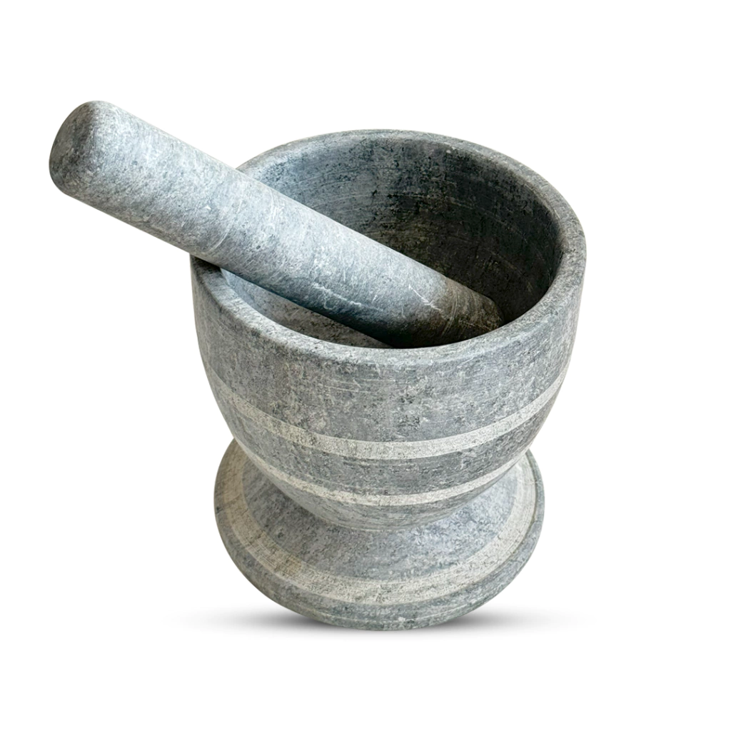 Pilão Rei Leão Extra Grande De Pedra Sabão
