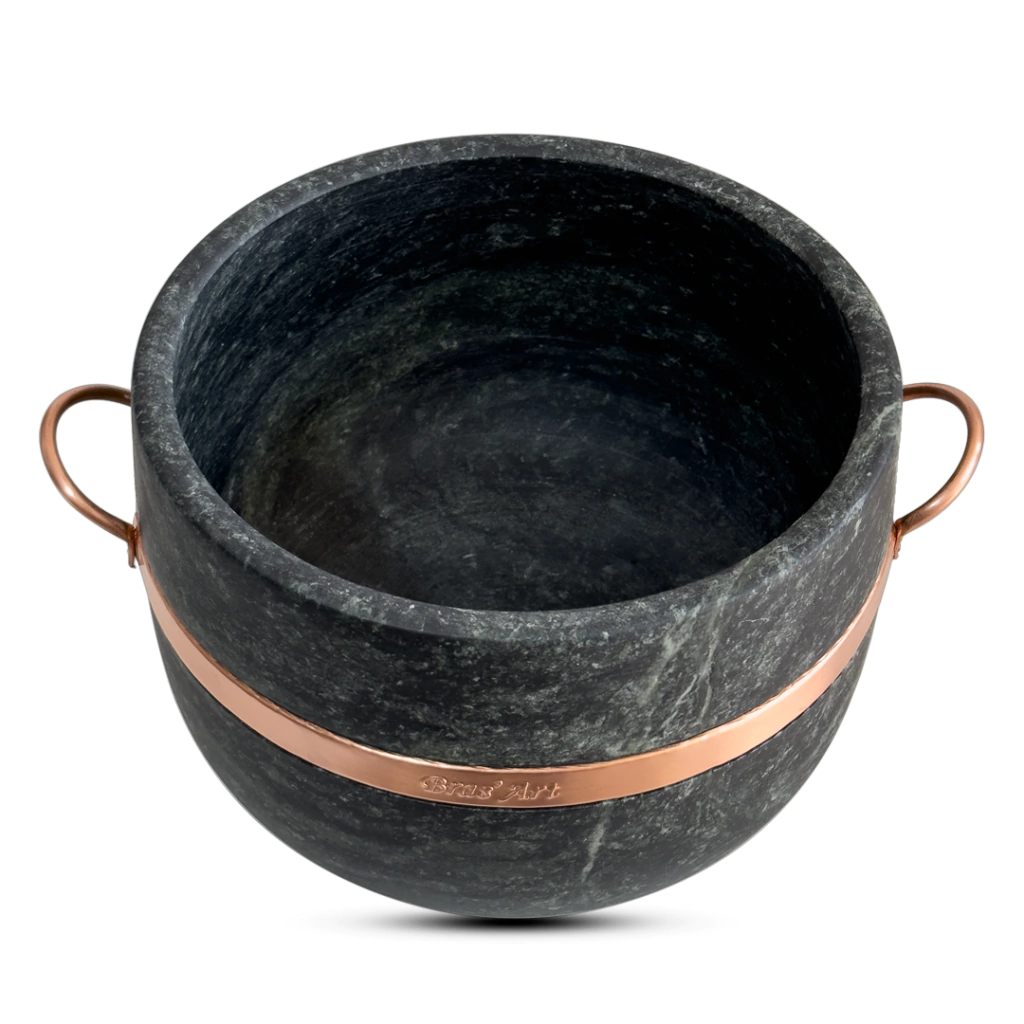 Panela De Pedra Sabão Caldeirão Alta Grande 7 litros