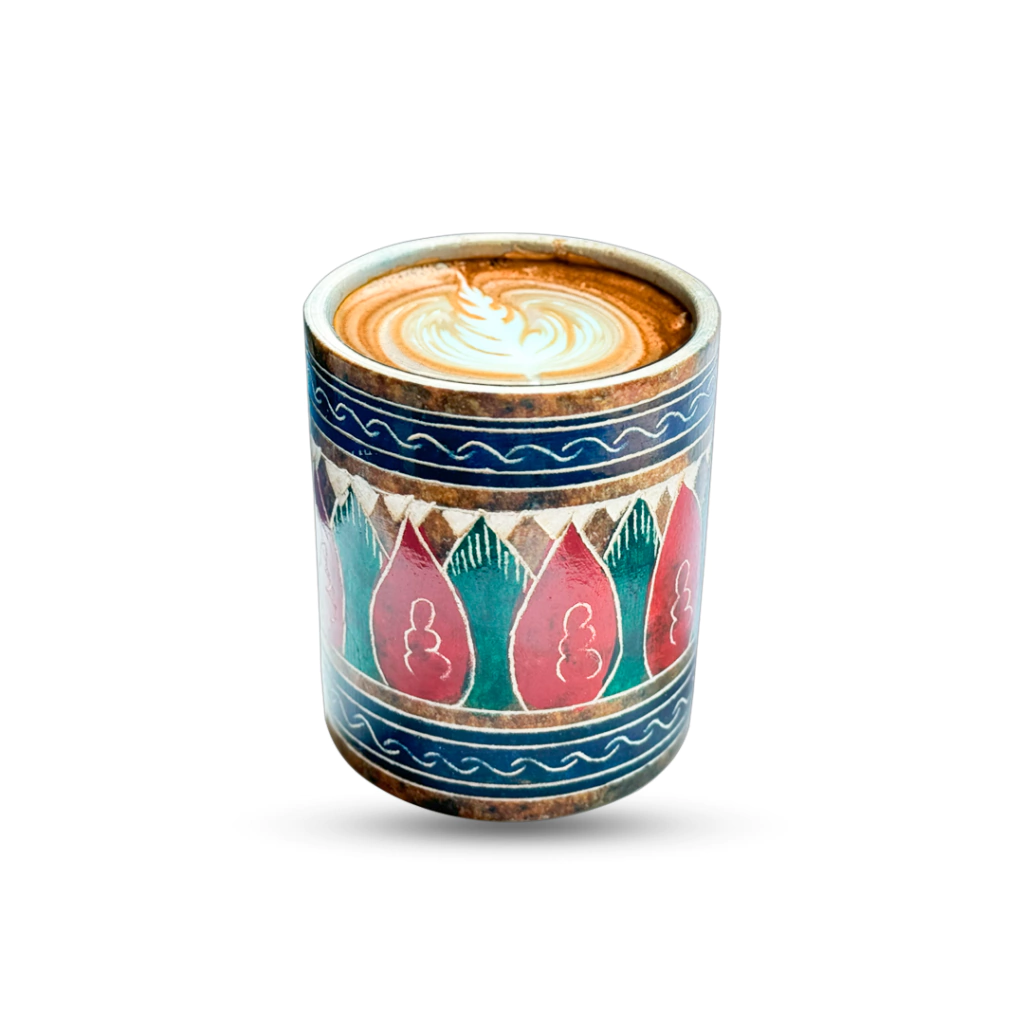 Copo Liso Bordado 250 ml de pedra sabão