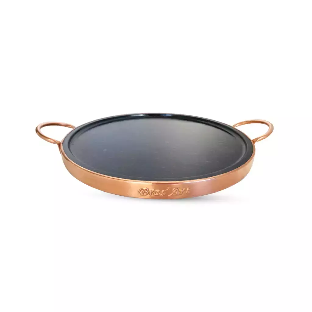 Forma Para Pizza De Pedra Sabão Com 23 Cm De Diâmetro.