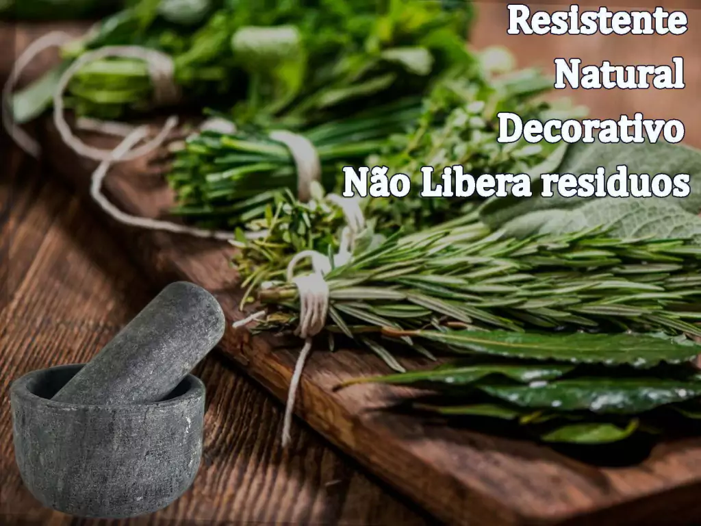 Almofariz Gostoso de Usar Pequeno De Pedra Sabão Lindo