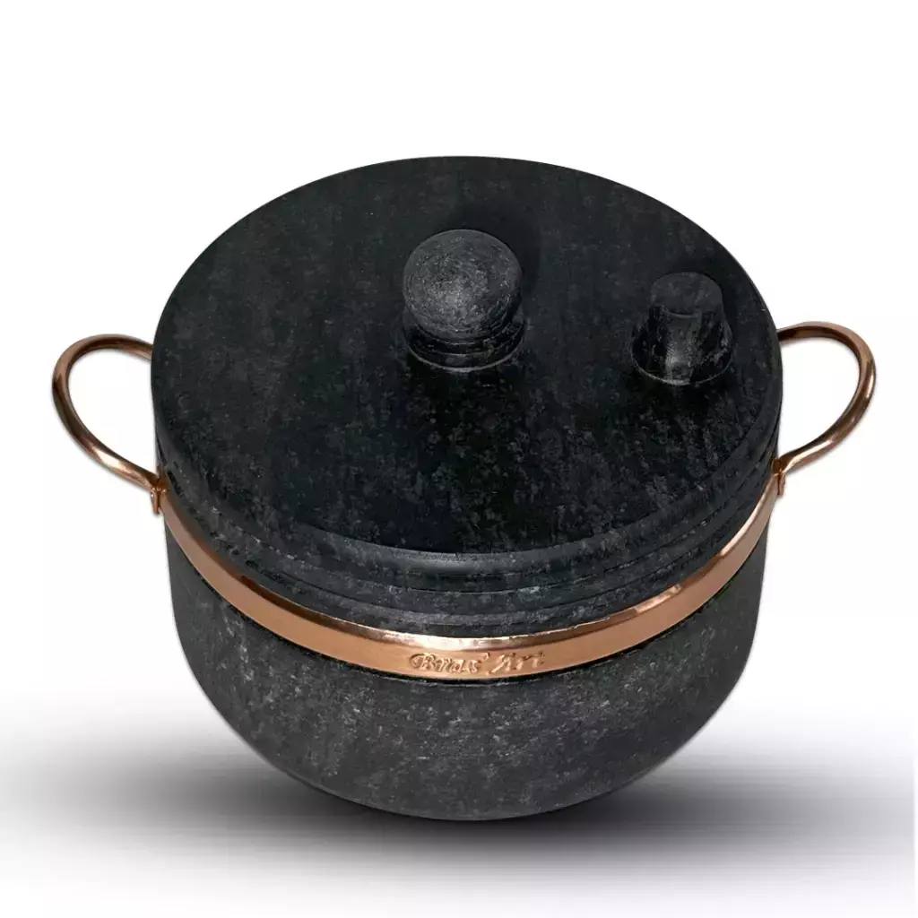 Panela de Pressão De Pedra Sabão 4 Litros