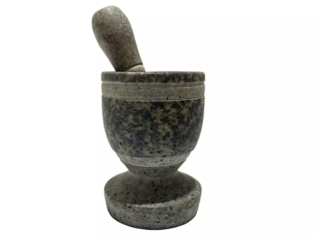 Pilão de pedra sabão miniatura decorativo