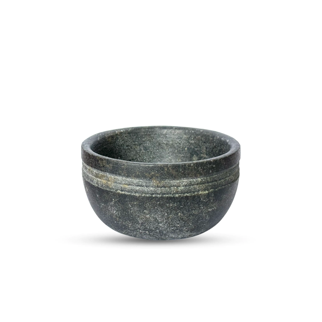 Tigela Cumbuca Ramekin De Pedra Sabão Frizada
