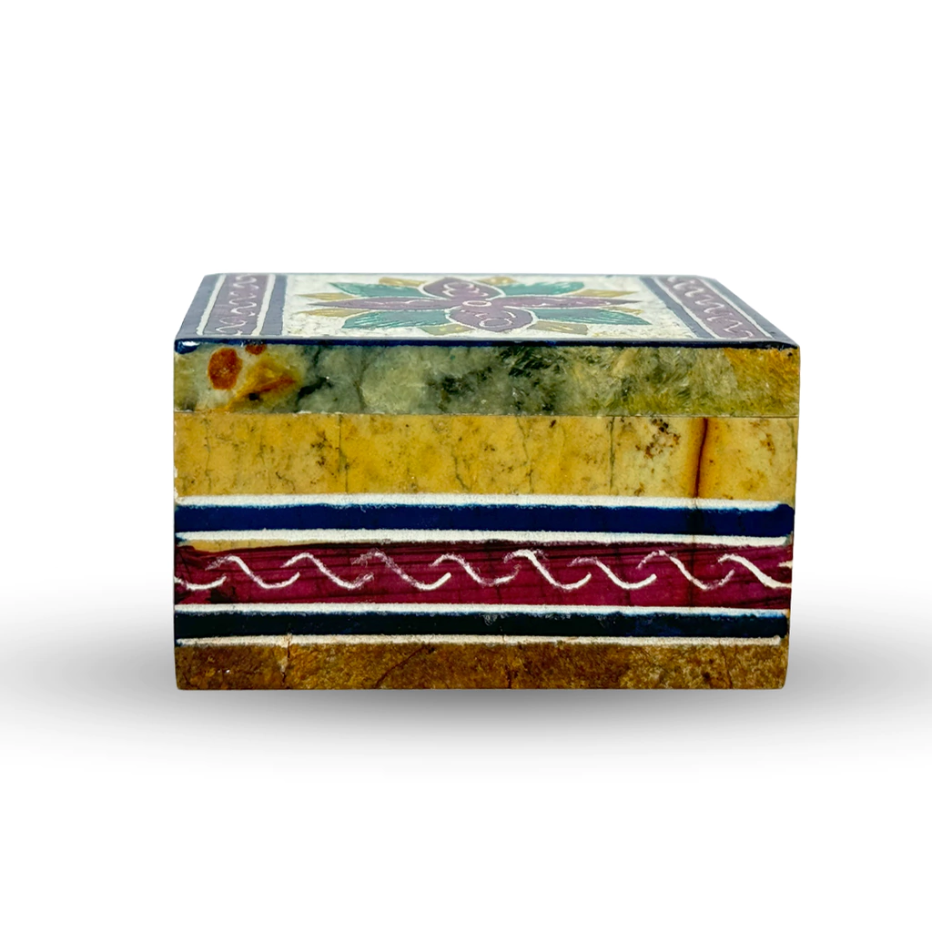 Saleiro Açucareiro PP Decorado 7x4 cm De Pedra sabão