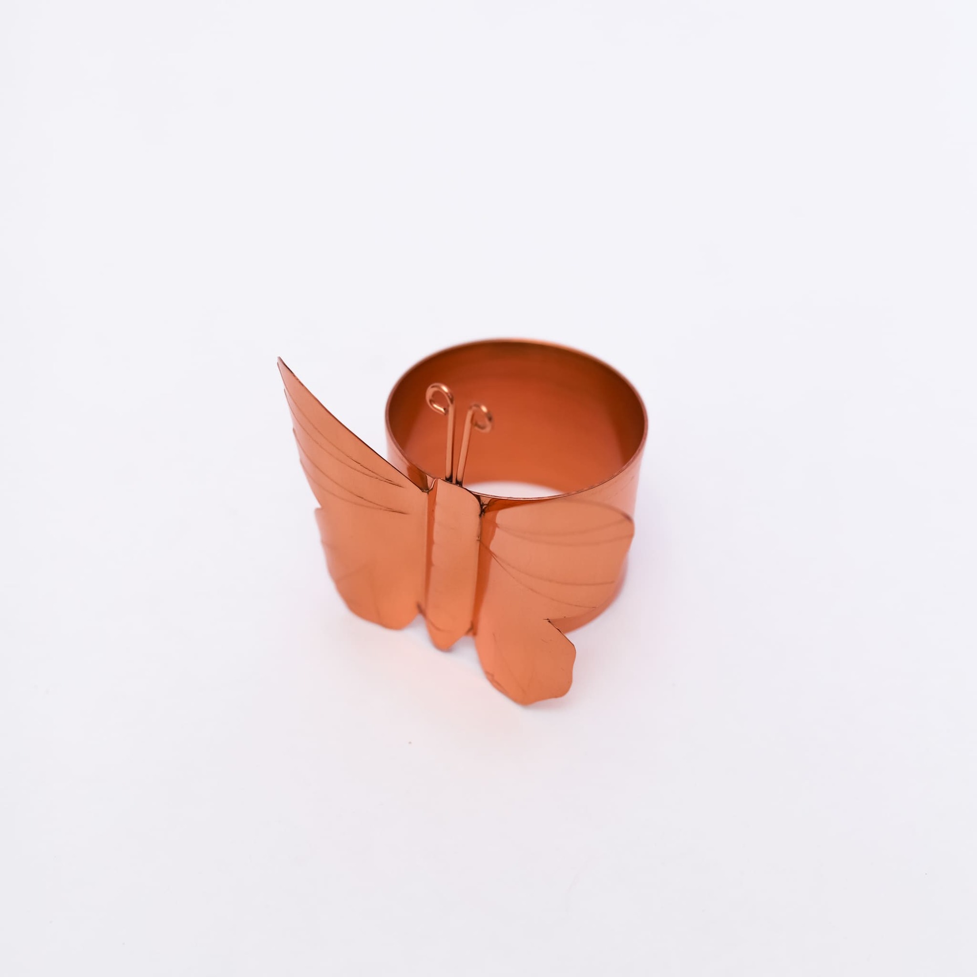ELO PARA GUARDANAPO DE COBRE BORBOLETA