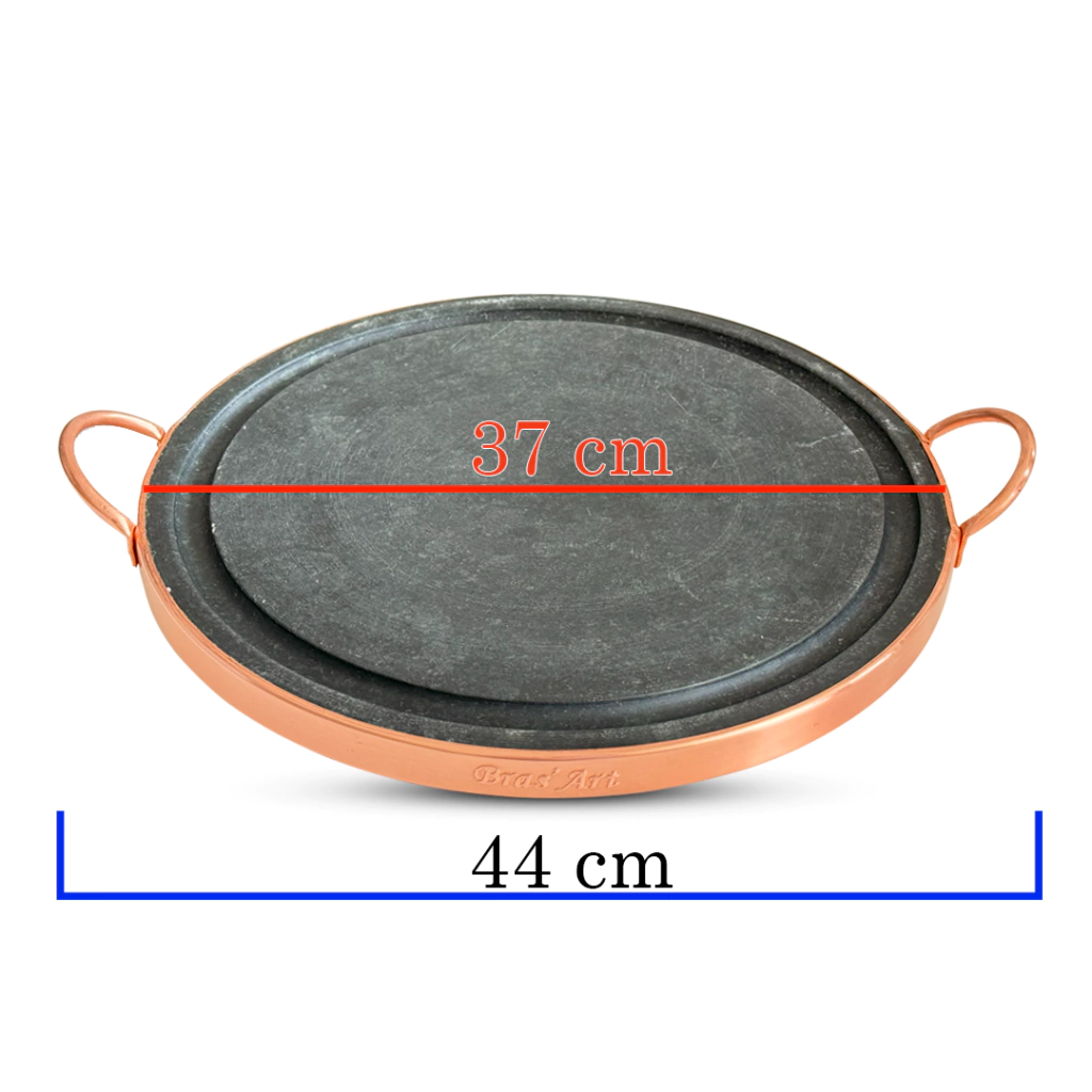 Fondue De Pedra Sabão Grande 37 cm Assar Carnes