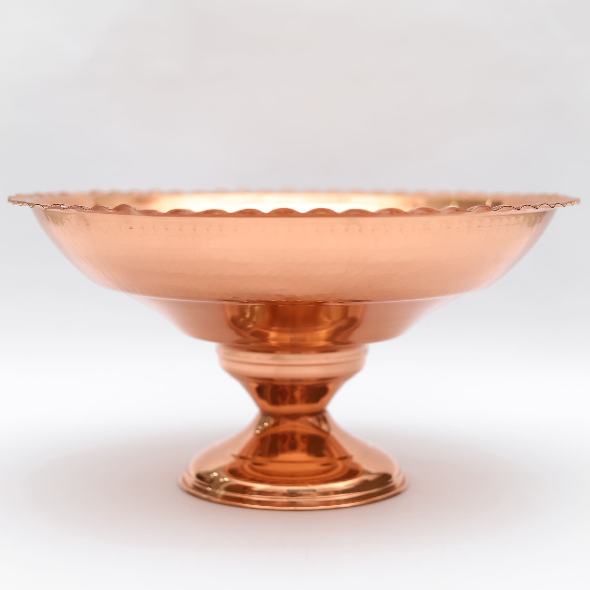 FRUTEIRA DE COBRE COM PÉ P