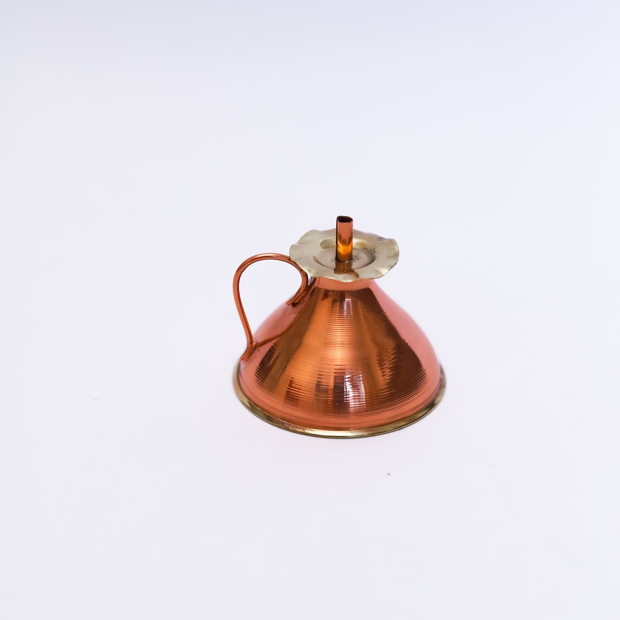 LAMPARINA + PORTA INCENSO DE COBRE MINI