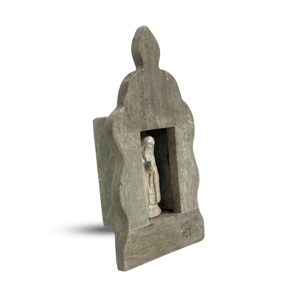 Oratorio de Pedra sabão Natural Capela de Nossa Senhora